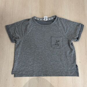 PINK Victoria's Secret Charcoal Tee with Pocket